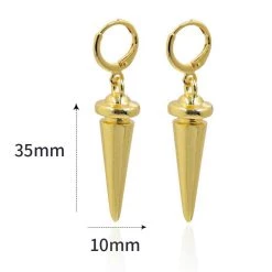 NewCosplay Anime SPY×FAMILY Yor Forger Earrings Cosplay Gold Ear Clip Prop Accessories
