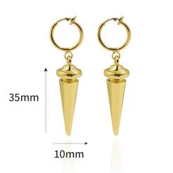 NewCosplay Anime SPY×FAMILY Yor Forger Earrings Cosplay Gold Ear Clip Prop Accessories