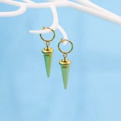 NewCosplay Anime SPY×FAMILY Yor Forger Earrings Cosplay Gold Ear Clip Prop Accessories