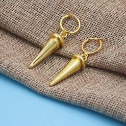 NewCosplay Anime SPY×FAMILY Yor Forger Earrings Cosplay Gold Ear Clip Prop Accessories