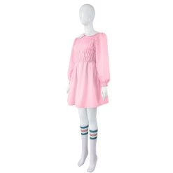 Cossky New Arrivals Stranger Things Season 1 Eleven/11 Cosplay Costume Dress Outfits Halloween Carnival Suit 12 Cossky New Arrivals Stranger Things Season 1 Eleven/11 Cosplay Costume Dress Outfits Halloween Carnival Suit