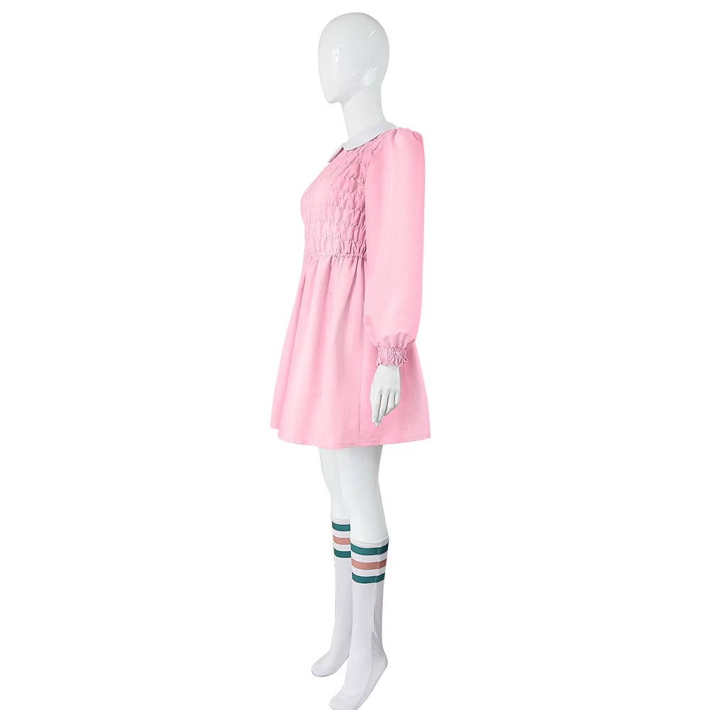 Cossky New Arrivals Stranger Things Season 1 Eleven/11 Cosplay Costume Dress Outfits Halloween Carnival Suit 7 Cossky New Arrivals Stranger Things Season 1 Eleven/11 Cosplay Costume Dress Outfits Halloween Carnival Suit
