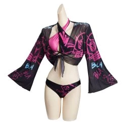 League Of Legends LoL Jinx Original Designers Top And Shorts Swimming Suit - Cossky® New Arrivals