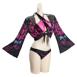 League Of Legends LoL Jinx Original Designers Top And Shorts Swimming Suit - Cossky® New Arrivals