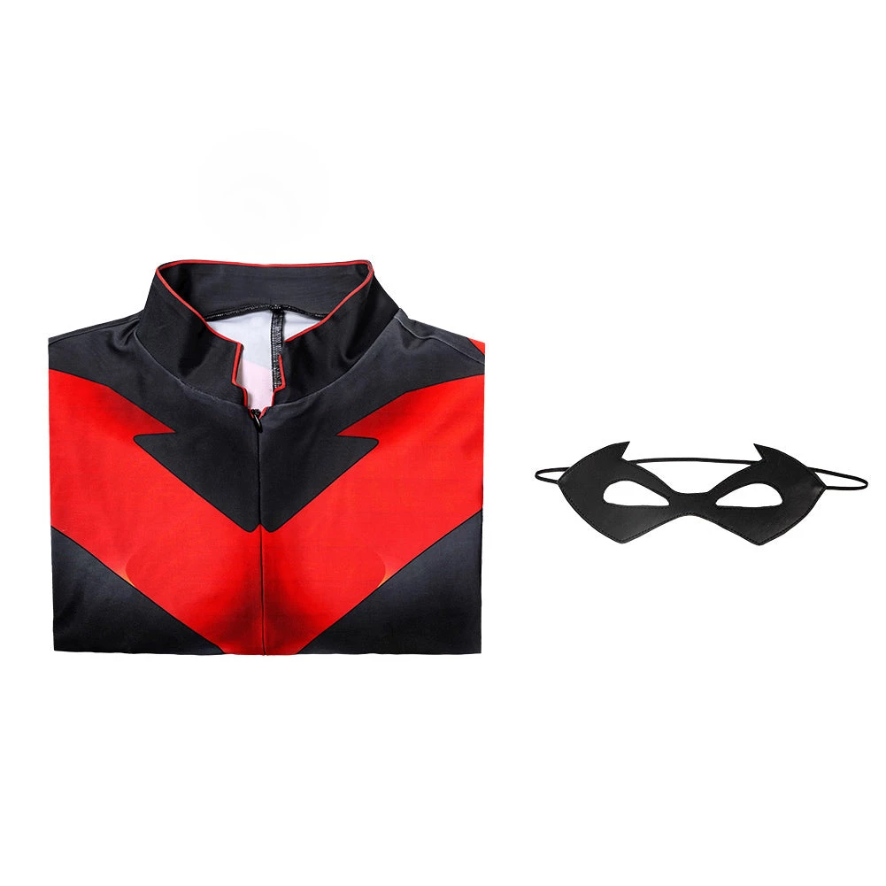NewCosplay Teen Titans: The Judas Contract Dick Grayson Nightwing Cosplay Costume Jumpsuit Outfits 9 NewCosplay Teen Titans: The Judas Contract Dick Grayson Nightwing Cosplay Costume Jumpsuit Outfits