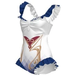 New Cosplaysky Genshin Impact Ganyu Swimsuit Cosplay Costume Halloween Carnival Suit New Arrivals