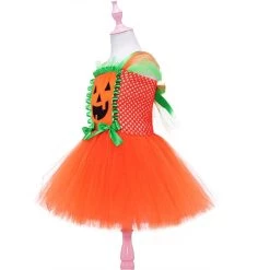 NewCosplay Kids Girls Pumpkin Pirate Cosplay Costume Accessory Bag Outfits Halloween Carnival Suit