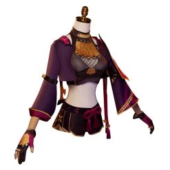 Fansholiday Genshin Impact Kuki Shinobu Cosplay Costume Outfits Halloween Carnival Suit