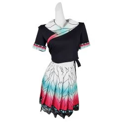 Viele Kostüme Demon Slayer Kochou Shinobu Cosplay Costume JK Maid Dress Outfits New Arrivals
