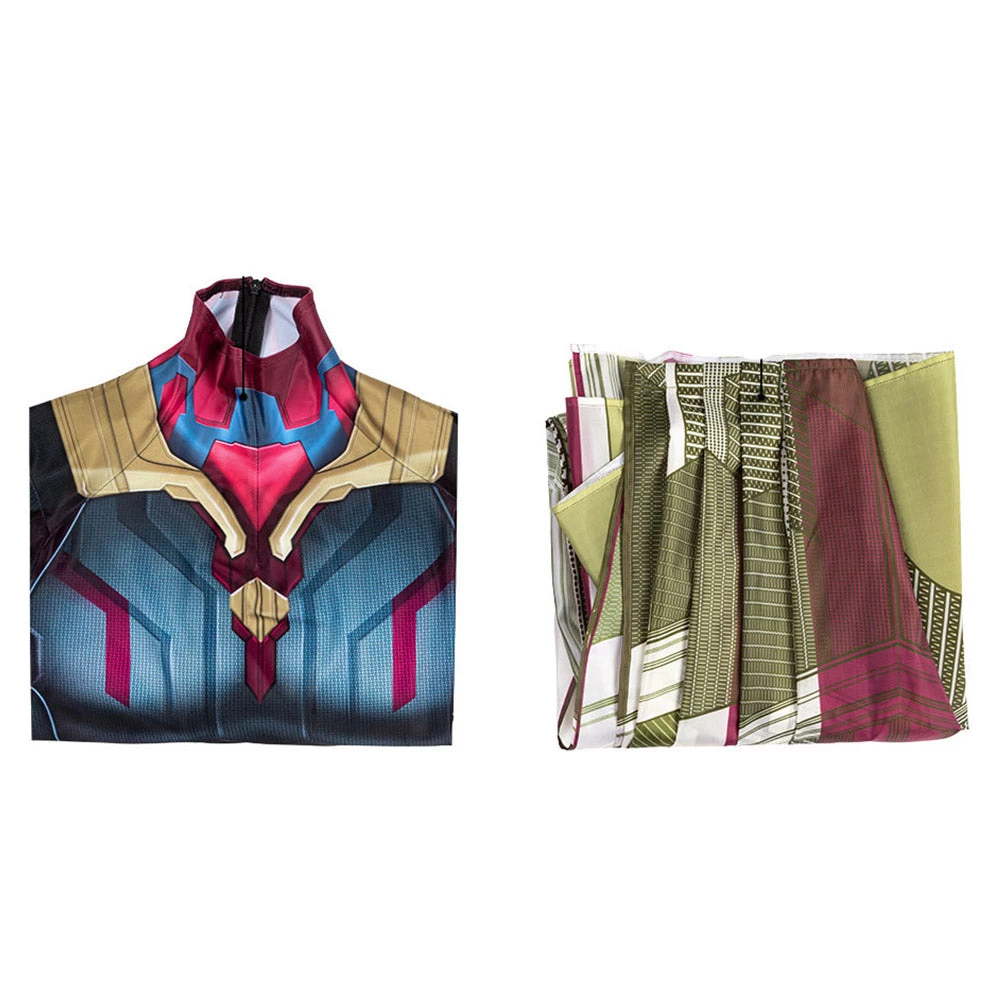 NewCosplay New Arrivals Avengers: Infinity War Vision Cosplay Costume Outfits Halloween Carnival Suit 4 NewCosplay New Arrivals Avengers: Infinity War Vision Cosplay Costume Outfits Halloween Carnival Suit