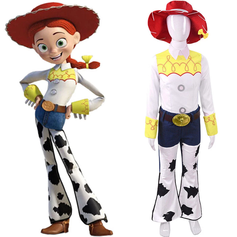 Cossky New Arrivals Kids Children Toy Story Jessie Cosplay Costume Outfits Halloween Carnival Suit 3 Cossky New Arrivals Kids Children Toy Story Jessie Cosplay Costume Outfits Halloween Carnival Suit