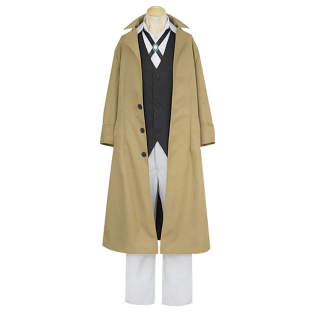 NewCosplay Bungo Stray Dogs Dazai Osamu Cosplay Costume Outfits Halloween Carnival Suit 5 NewCosplay Bungo Stray Dogs Dazai Osamu Cosplay Costume Outfits Halloween Carnival Suit