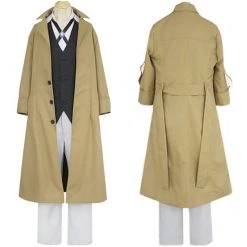 NewCosplay Bungo Stray Dogs Dazai Osamu Cosplay Costume Outfits Halloween Carnival Suit
