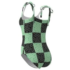 NewCosplay New Arrivals Demon Slayer Kamado Tanjirou Cosplay Costume Jumpsuit Swimsuit Outfits Halloween Carnival Suit