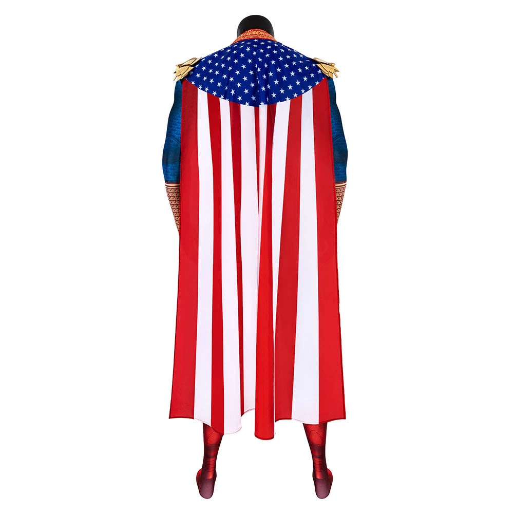 NewCosplay The Boys Homelander Cosplay Costume Jumpsuit Cloak Outfits Halloween Carnival Suit 5 NewCosplay The Boys Homelander Cosplay Costume Jumpsuit Cloak Outfits Halloween Carnival Suit