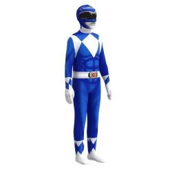 Fansholiday Kids Mighty Morphin Power Rangers Billy Cosplay Costume Halloween Carnival Suit New Arrivals