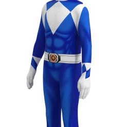Fansholiday Kids Mighty Morphin Power Rangers Billy Cosplay Costume Halloween Carnival Suit New Arrivals