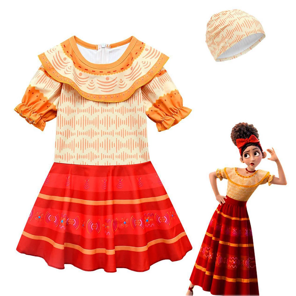 NewCosplay New Arrivals Kids Girls Encanto Dolors Swimsuit Jumpsuit Outfits Halloween Carnival Suit 5 NewCosplay New Arrivals Kids Girls Encanto Dolors Swimsuit Jumpsuit Outfits Halloween Carnival Suit