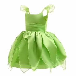 INSWEAR New Arrivals Kids Girls Tinker Bell Cosplay Costume Dress Outfits Halloween Carnival Suit