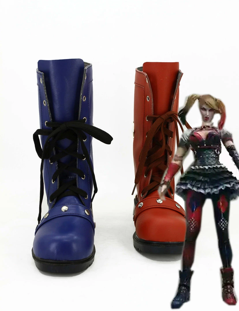 NewCosplay Batman: Arkham Knight Harley Quinn Cosplay Shoes 3 NewCosplay Batman: Arkham Knight Harley Quinn Cosplay Shoes