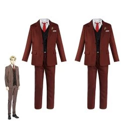 CosplaySky SPY×FAMILY Loid Forger Cosplay Costume Brown Outfits Halloween Carnival Suit New Arrivals