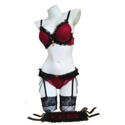 NewCosplay DATE A LIVE/DATE A BULLET Kurumi Tokisaki Red Lingerie Set Cosplay Costume Outfits Halloween Carnival Suit New Arrivals