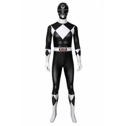 NewCosplay Mighty Morphin Power Rangers Zack Cosplay Costume Jumpsuit Mask Outfits New Arrivals