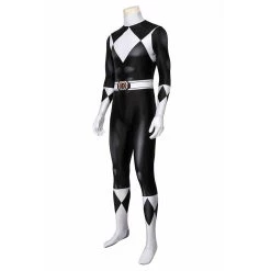 NewCosplay Mighty Morphin Power Rangers Zack Cosplay Costume Jumpsuit Mask Outfits New Arrivals