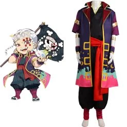 NewCosplay Demon Slayer Uzui Tengen Cosplay Costume Outfits Halloween Carnival Suit