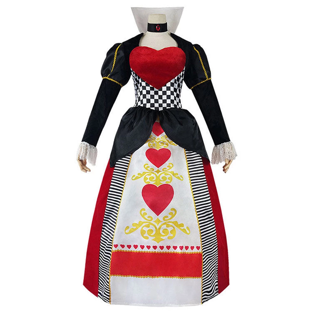 NewCosplay Alice In Wonderland Queen Of Hearts Cosplay Costume Red Queen Dress Outfits Halloween Carnival Suit New Arrivals 3 NewCosplay Alice In Wonderland Queen Of Hearts Cosplay Costume Red Queen Dress Outfits Halloween Carnival Suit New Arrivals