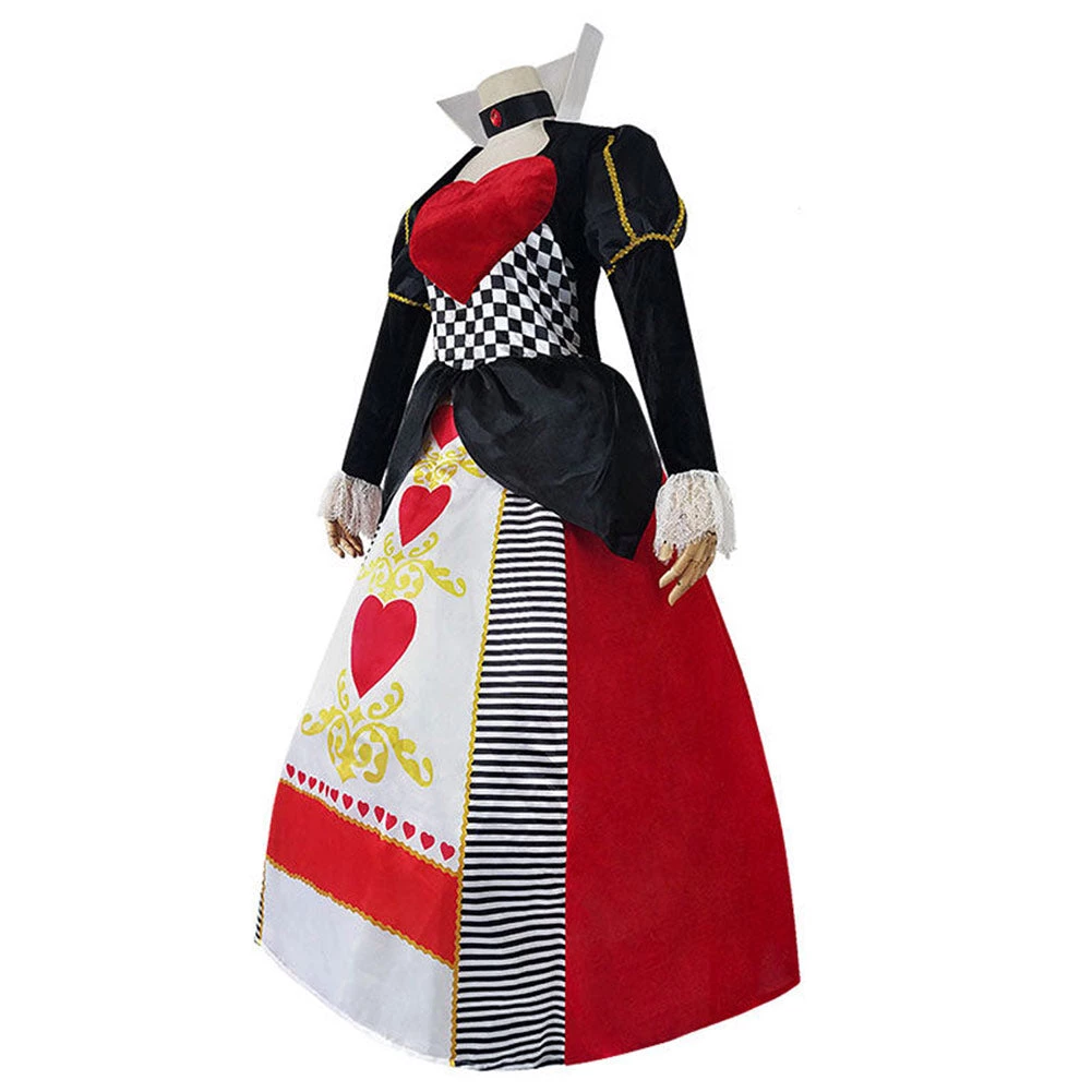 NewCosplay Alice In Wonderland Queen Of Hearts Cosplay Costume Red Queen Dress Outfits Halloween Carnival Suit New Arrivals 4 NewCosplay Alice In Wonderland Queen Of Hearts Cosplay Costume Red Queen Dress Outfits Halloween Carnival Suit New Arrivals