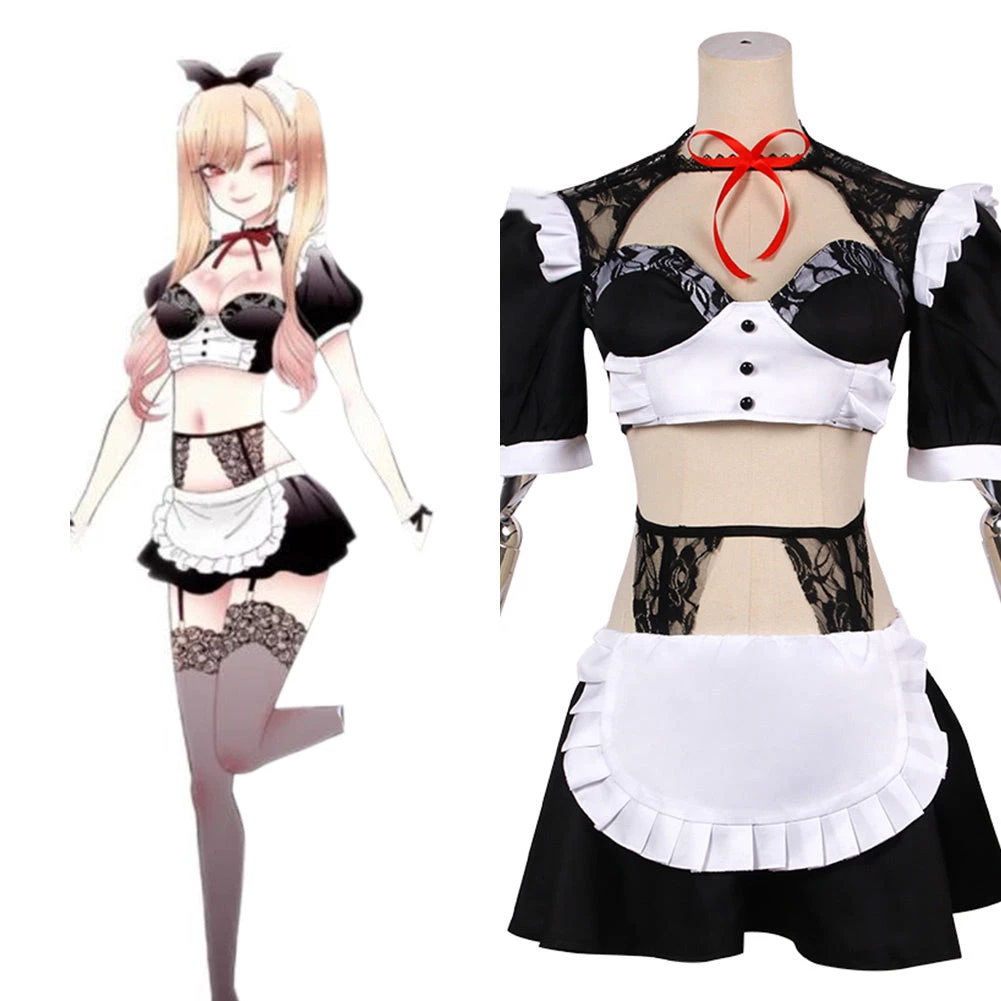 NewCosplay New Arrivals My Dress-Up Darling Kitagawa Marin Cosplay Costume Maid Dress Outfits 3 NewCosplay New Arrivals My Dress-Up Darling Kitagawa Marin Cosplay Costume Maid Dress Outfits