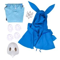 Fansholiday Genshin Impact Abyss Mage Cosplay Costume Dress Accessories Outfits Halloween Carnival Suit