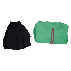 NewCosplay Ralph Breaks The Internet Vanellope Von Schweetz Women Girls Hoodie Skirt Outfits Halloween Carnival Costume Cosplay Costume New Arrivals