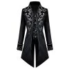 NewCosplay Adult Punk Retro Prince Cosplay Tuxedo Costume Long Trench Coat Party Uniform Jacket