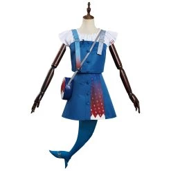 NewCosplay Hololive Vtuber - Gawr Gura Dress Outfits Halloween Carnival Suit Cosplay Costume