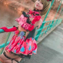 NewCosplay Love Live! New SR Hanayo Koizumi Little Devil Transformed Uniform Halloween Cosplay Costume