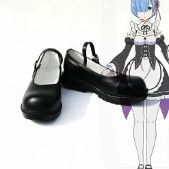 NewCosplay Re:Zero Life In A Different World Ram&Rem Cosplay Shoes New Arrivals