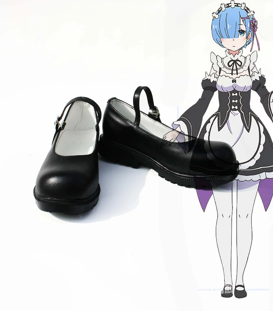NewCosplay Re:Zero Life In A Different World Ram&Rem Cosplay Shoes New Arrivals 3 NewCosplay Re:Zero Life In A Different World Ram&Rem Cosplay Shoes New Arrivals