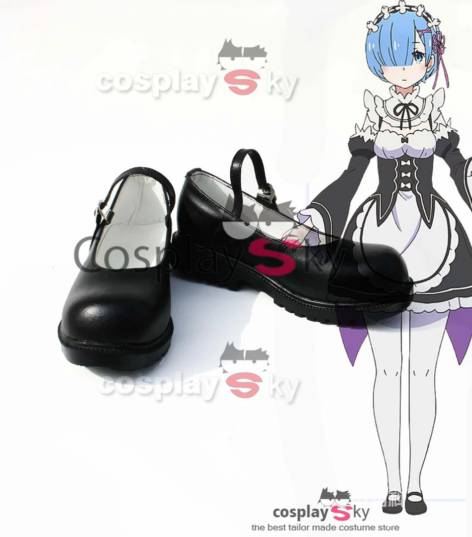 NewCosplay Re:Zero Life In A Different World Ram&Rem Cosplay Shoes New Arrivals 4 NewCosplay Re:Zero Life In A Different World Ram&Rem Cosplay Shoes New Arrivals