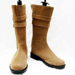 NewCosplay Classical Brown Flat Boots Shoes Custom-Made