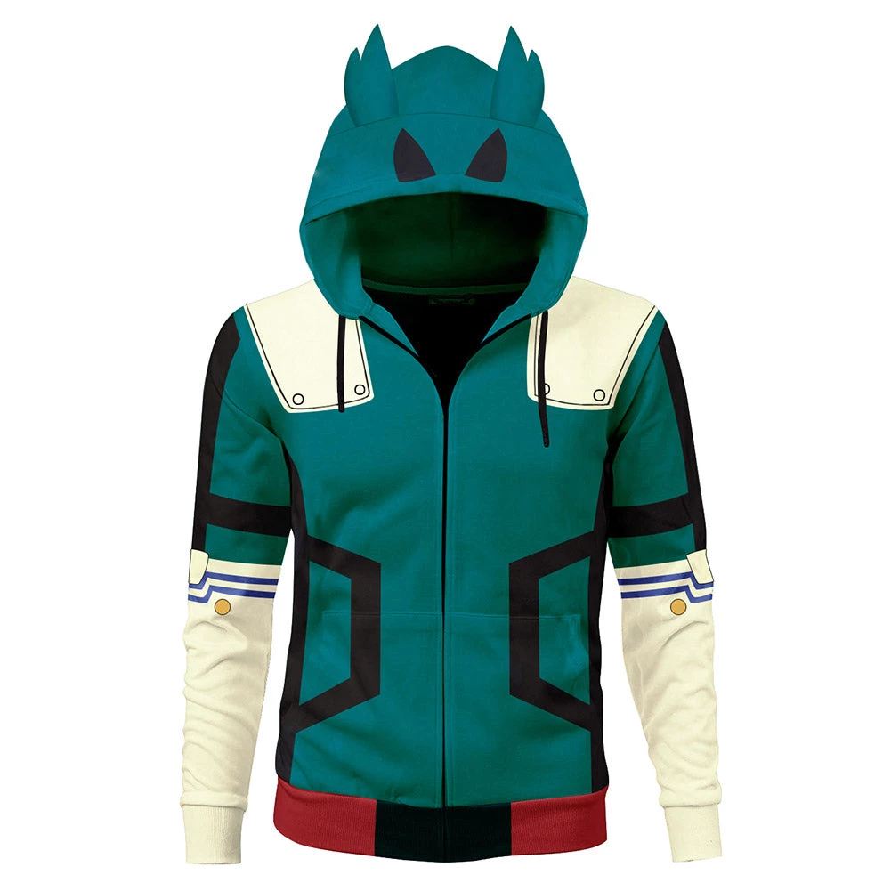 New Cosplaysky New Arrivals Unisex Midoriya Izuku Battle Suit Cosplay Hoodies My Hero Academia Zip Up 3D Print Jacket Sweatshirt 3 New Cosplaysky New Arrivals Unisex Midoriya Izuku Battle Suit Cosplay Hoodies My Hero Academia Zip Up 3D Print Jacket Sweatshirt
