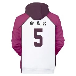 New Cosplaysky New Arrivals Unisex Tendo Satori Cosplay Hoodies Haikyuu!! Pullover 3D Print Jacket Sweatshirt