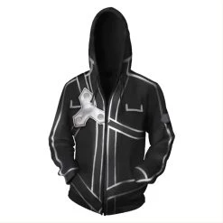 New Cosplaysky Sword Art Online Costume Halloween Anime Cosplay Zip Up Jacket Pullover Hoodie New Arrivals