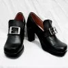 NewCosplay Black Butler Ciel Cosplay Boots Black Shoes Custom Made