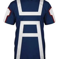 New Cosplaysky Boku No Hero Academia My Hero Academia T-shirt Izuku Midoriya School Training Shirt Blue New Arrivals