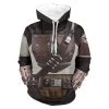 New Cosplaysky New Arrivals Unisex Star Wars Hoodie The Mandalorian Cosplay Hooded Pullover Sweatshirt Cosplay Costume