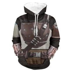 New Cosplaysky New Arrivals Unisex Star Wars Hoodie The Mandalorian Cosplay Hooded Pullover Sweatshirt Cosplay Costume