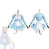 NewCosplay Nekopara Chocola/Vanilla Maid Dress Outfit Halloween Carnival Suit Cosplay Costume