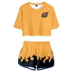 Fandombuy Women Naruto Crop Top Sets Uzumaki Naruto Cosplay Short Sleeve T-shirt Shorts 2 Pieces Sets Casual Clothes 12 Fandombuy Women Naruto Crop Top Sets Uzumaki Naruto Cosplay Short Sleeve T-shirt Shorts 2 Pieces Sets Casual Clothes